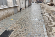 Leuven Mechelsestraat werk in uitvoering