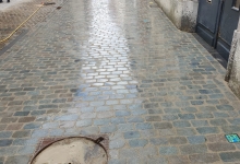 Leuven Mechelsestraat werk in uitvoering